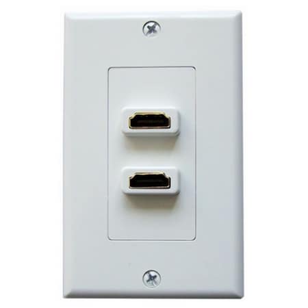 Vanco Slim Line Dual HDMI Decor Faceplate 120902X